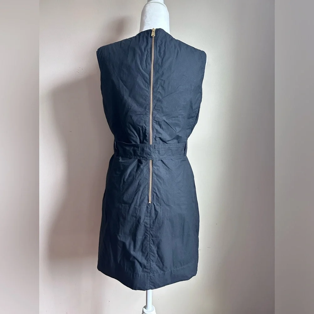 Barbour Black Mini Dress with Belt - Picture 11 of 13